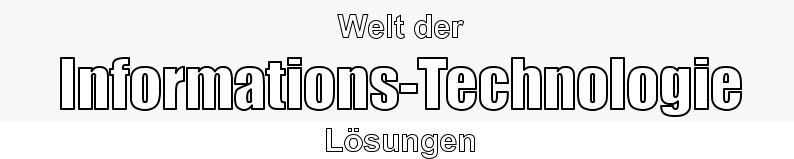 Welt der Informations-Technologie Lösungen